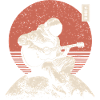 Astronaut Guitar on Lunar Sunset