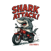 Shark Attack On Motorcycle