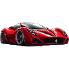 Crimson Velocity Sports Car