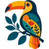 Bold Tropical Toucan Art