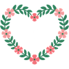 Be Kind Floral Heart Emblem
