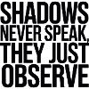 Shadows Never Speak They Observe