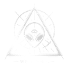 Alien Symbol We See All Cosmic Mystery Tee