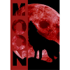 Moonlit Wolf Howl Silhouette
