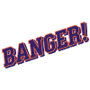Banger purple orange