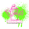 Neon Graffiti Spray Can Character