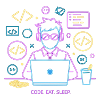 Code. Eat. Sleep.