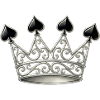 Queen of Spades Crown Emblem