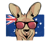 Aussie Kangaroo Sunglasses Flag