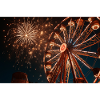 Night Ferris Wheel Fireworks