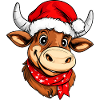 Christmas bulls