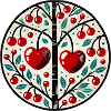 Heart Cherry Tree Folk Circle