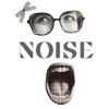 Noisy Halftone Glasses Mouth