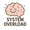System Overload Brain Illustration