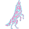 Howling Wolf Calligraffiti