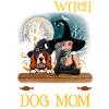 Witch Dog Mom Heart