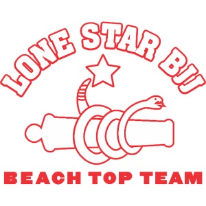 Beach Top Team - Lone Star BJJ - Red and White