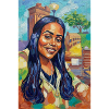 Bluehair City Portrait