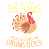 Thanksgiving Turkey Band Drumsticks