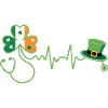 Stethoscope Shamrock Heartbeat