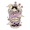 Lavender Boba Cat
