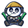 Panda Astronaut Gamer