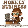 Monkey Business Aesthetic with Quote