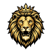 Gold Crowned Lion Emblem
