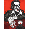 Skull Biker Noir
