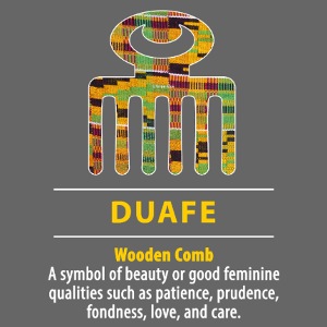 Duafe - Wooden Comb Adinkra Symbol