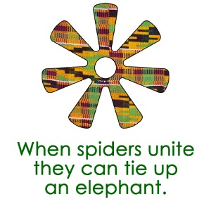 Ananse Ntentan - Spider's Web Adinkra Symbol
