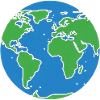 Eco World Map Circle