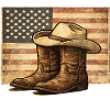 Rustic Rodeo Patriot Western Americana