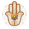 Hamsa Star Sunburst