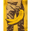 Banana Pop Art Silhouette