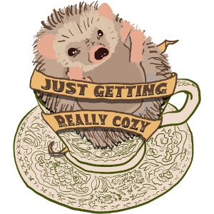 Hedgehog in cup