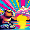 Neon Sunset Guinea Pig