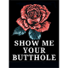 Rose Bold Text Statement
