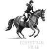 Monochrome Equestrian Rider