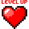 Level Up Pixel Heart