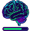 Neon Brain Progress Bar