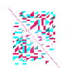 Neon Glitch Geomosaic