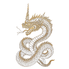 Golden Dragon Embroidery Art
