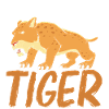 Prehistoric Smilodon Sabertooth Tiger