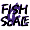 Purple Fish Sale Brush Art