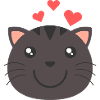 Heartfelt Cat Face