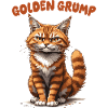 Golden Grump Cat