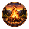 Forest Campfire Crest