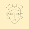 line girl face