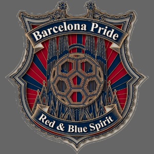 Barcelona Scarlet Pride T Shirt, Soccer City Gift
